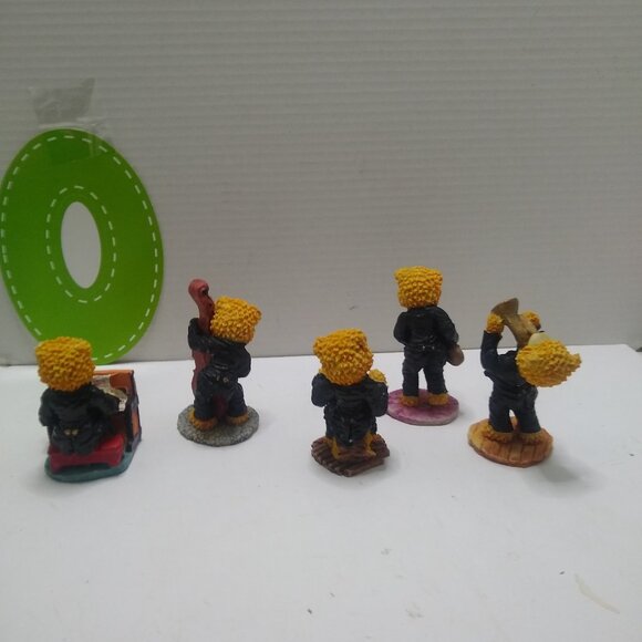 Hobo Bear Band figurine set of 5 Boyds Bear Style Musicians1990s era Berry Hill - Picture 4 of 8